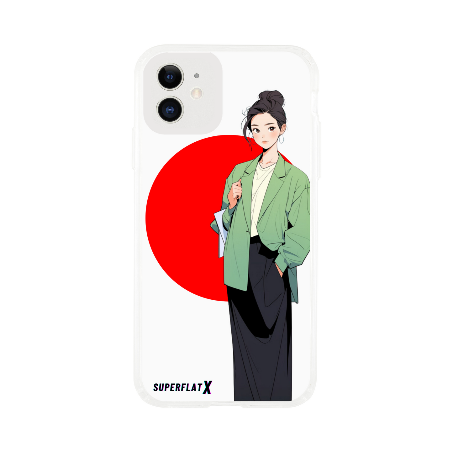 Funda con diseño SuperFlat para iPhone fondo Japan Roots